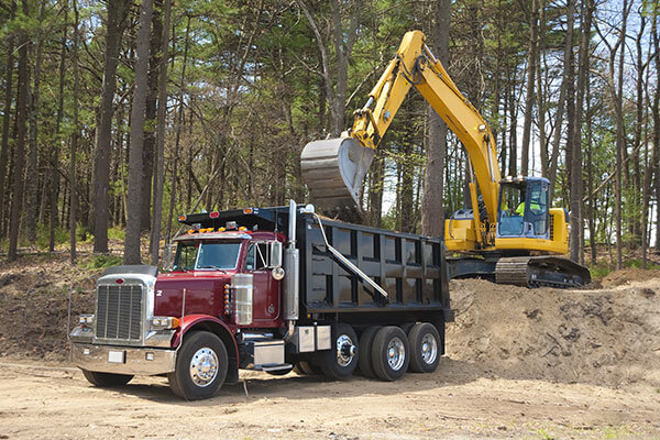 Excavator Loading Truck