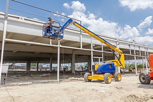 Boom Lift on a Job Site